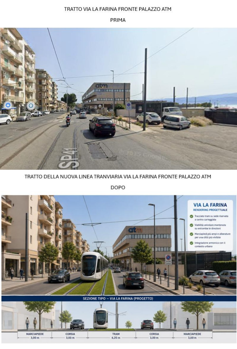 Il nostro progetto di rigenerazione urbana nel quartiere di Provinciale attraverso un nuovo percorso del tram della zona di Provinciale con dismissione del rilevato ferroviario nel tratto del curvone Gazzi